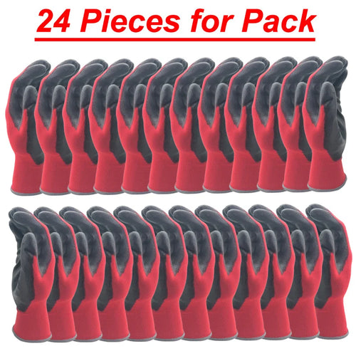 professional PU coated work gloves - 12 pairs